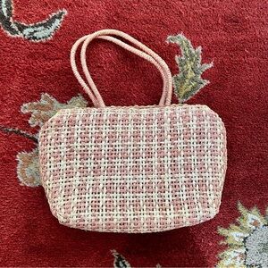 Vintage Raffia Woven Bag